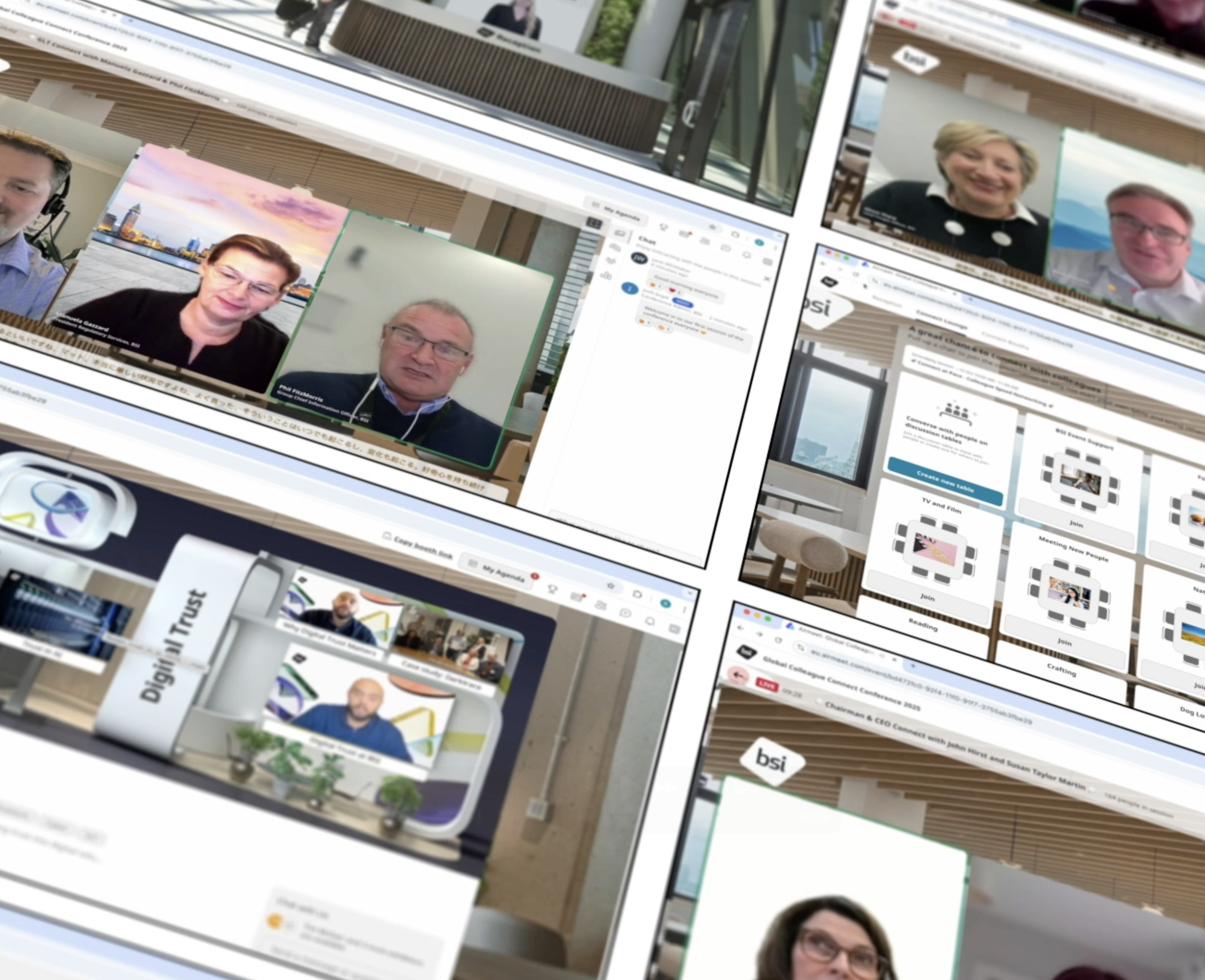 BSI Global Connect hybrid conference broadcast across regions